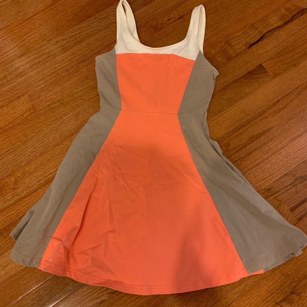 Express Color block Skater Dress